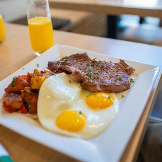 Ribeye Steak and eggs