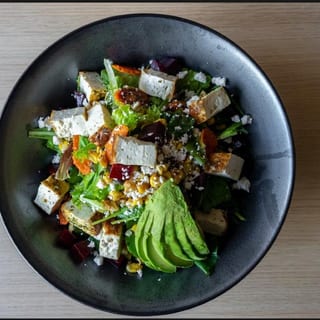 Roasted Vegetable Tofu Salad